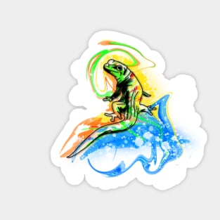 Lizard Swirl Sticker